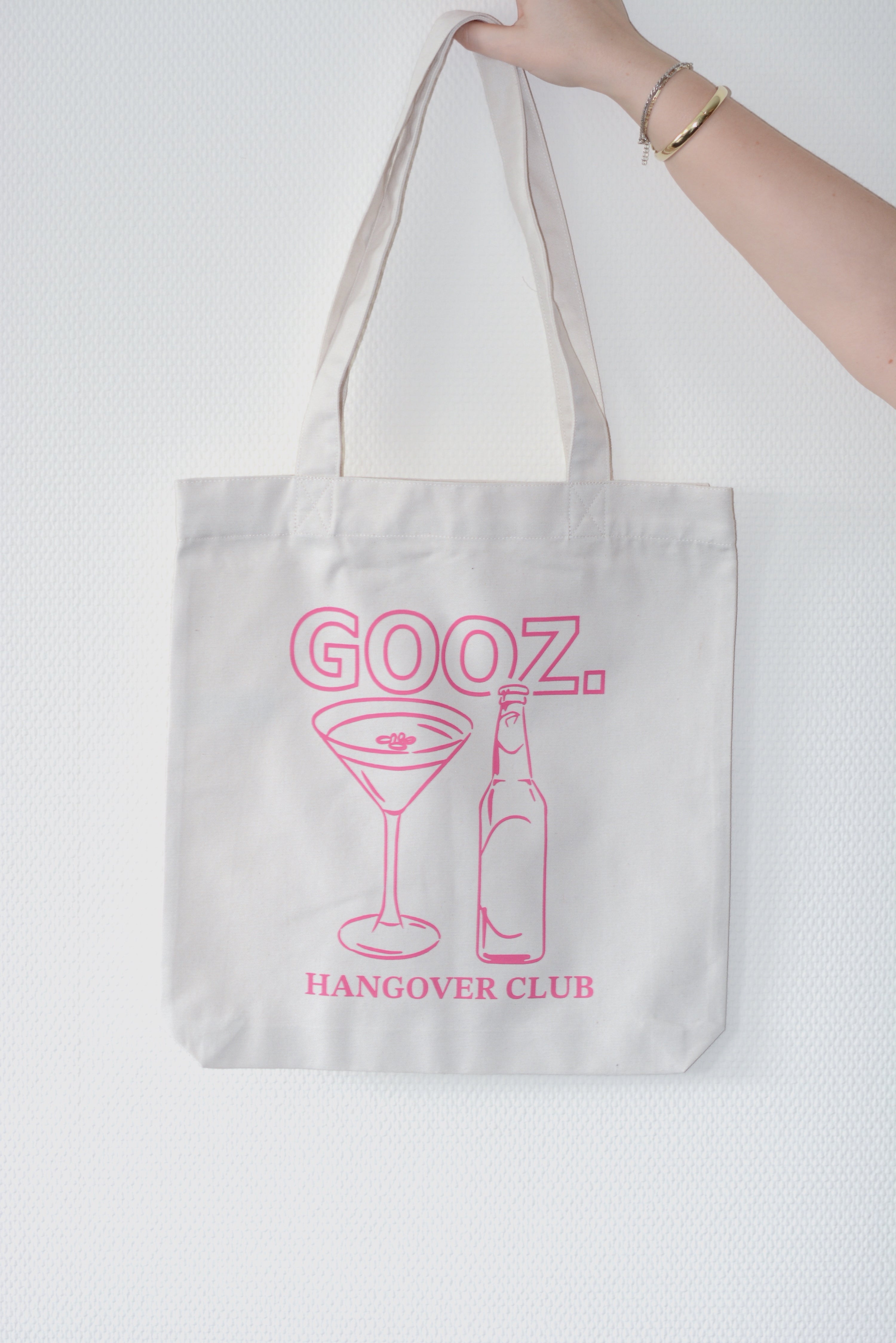 Totebag 'Katerclub' roze